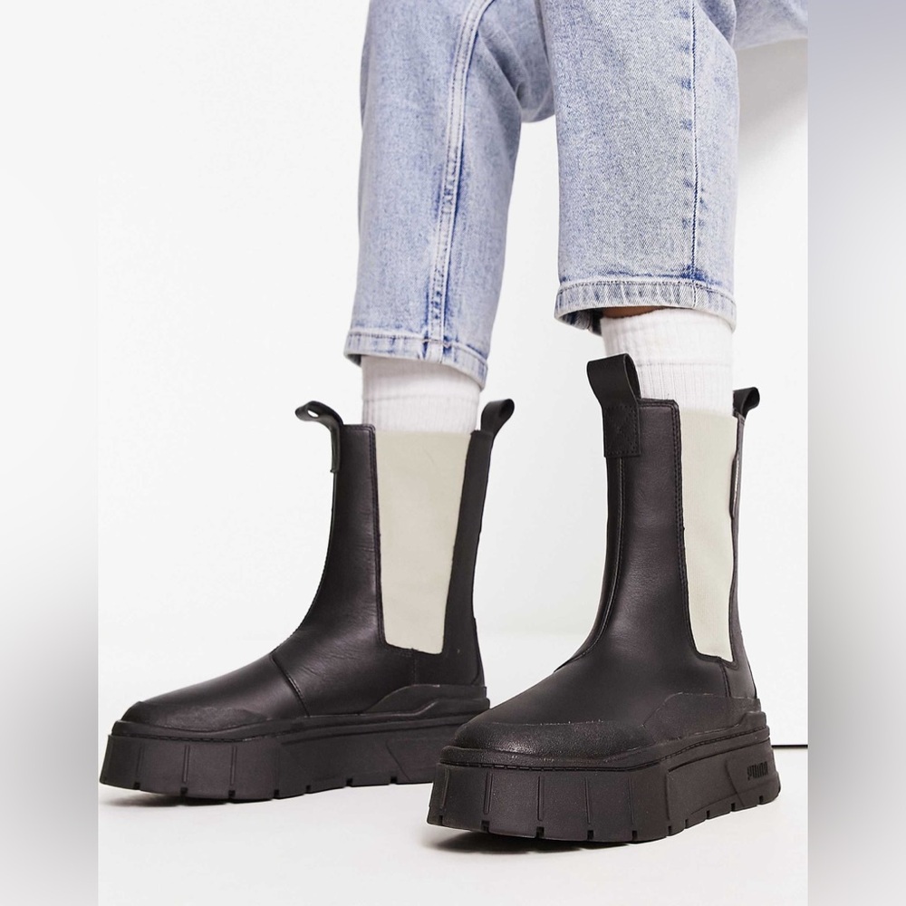 Puma Mayze stacked Chelsea boots - Picture 4 of 9